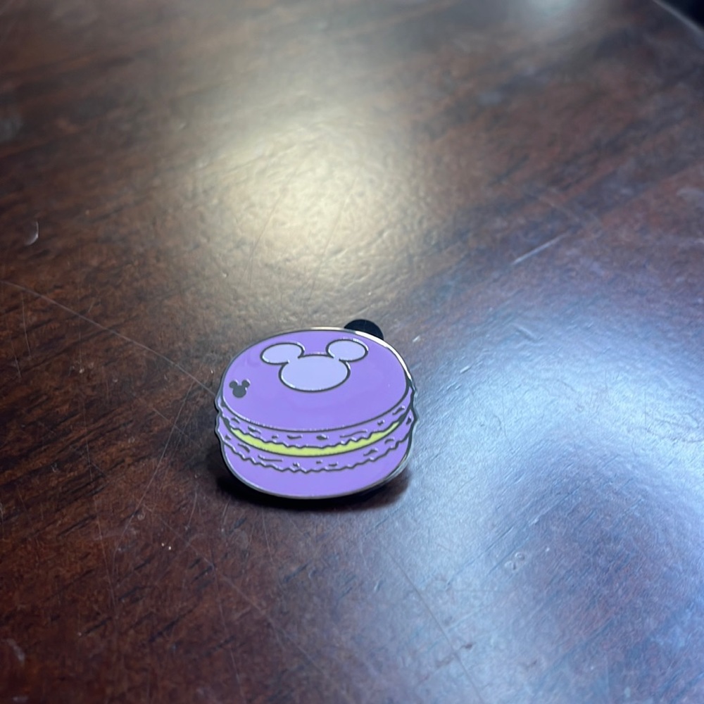 Disney Pin, hidden Mickey macaron